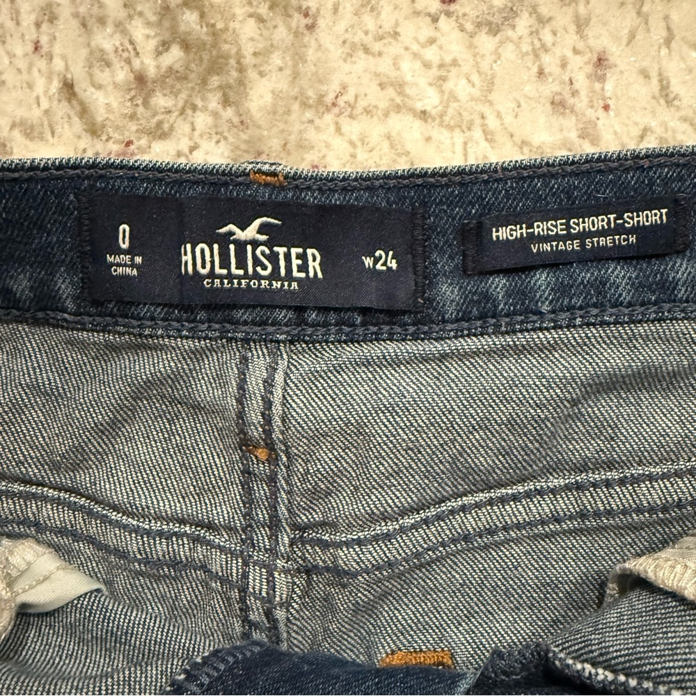 Hollister Dark Blue Jean Shorts - Picture 3 of 3